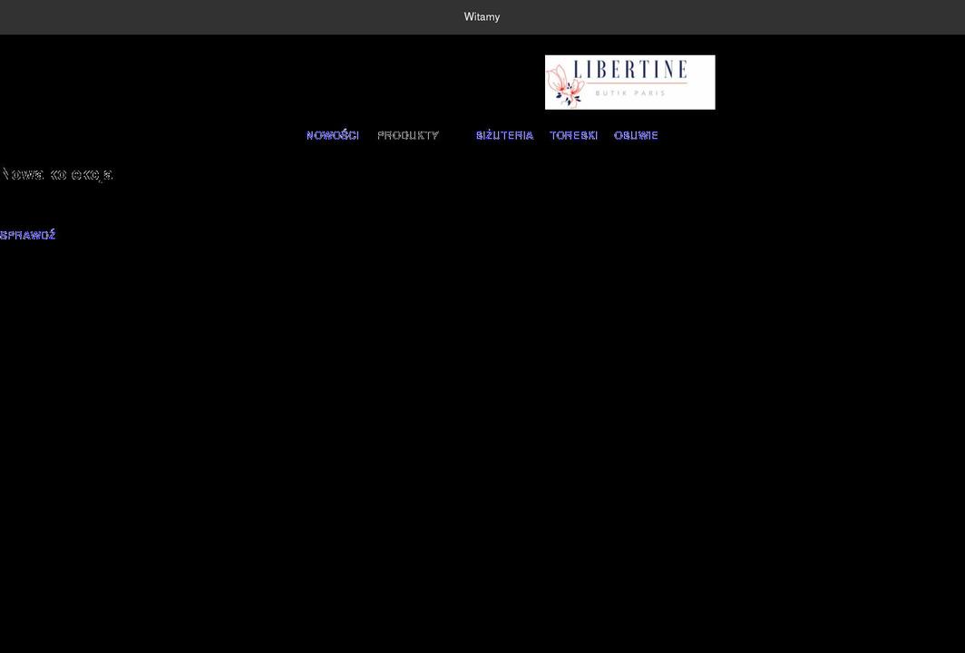 libertine.pl shopify website screenshot