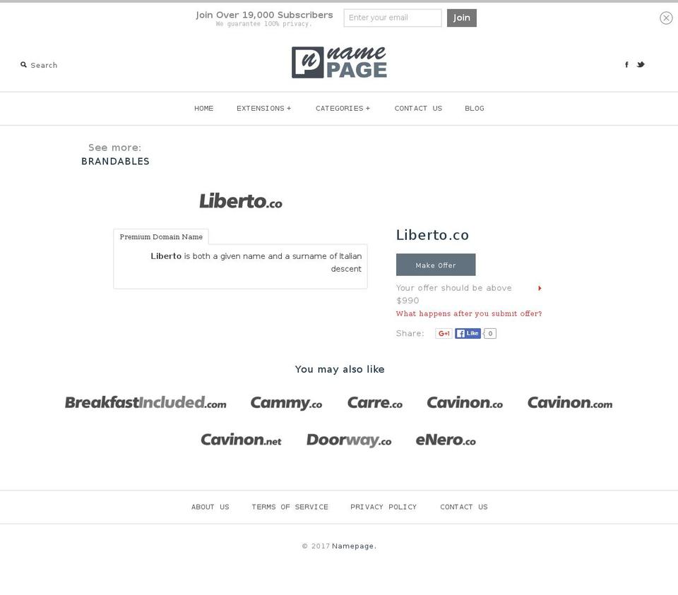 liberto.co shopify website screenshot