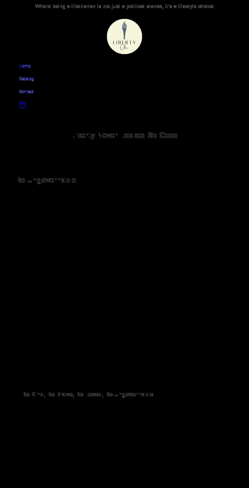 liberty-chic.com shopify website screenshot