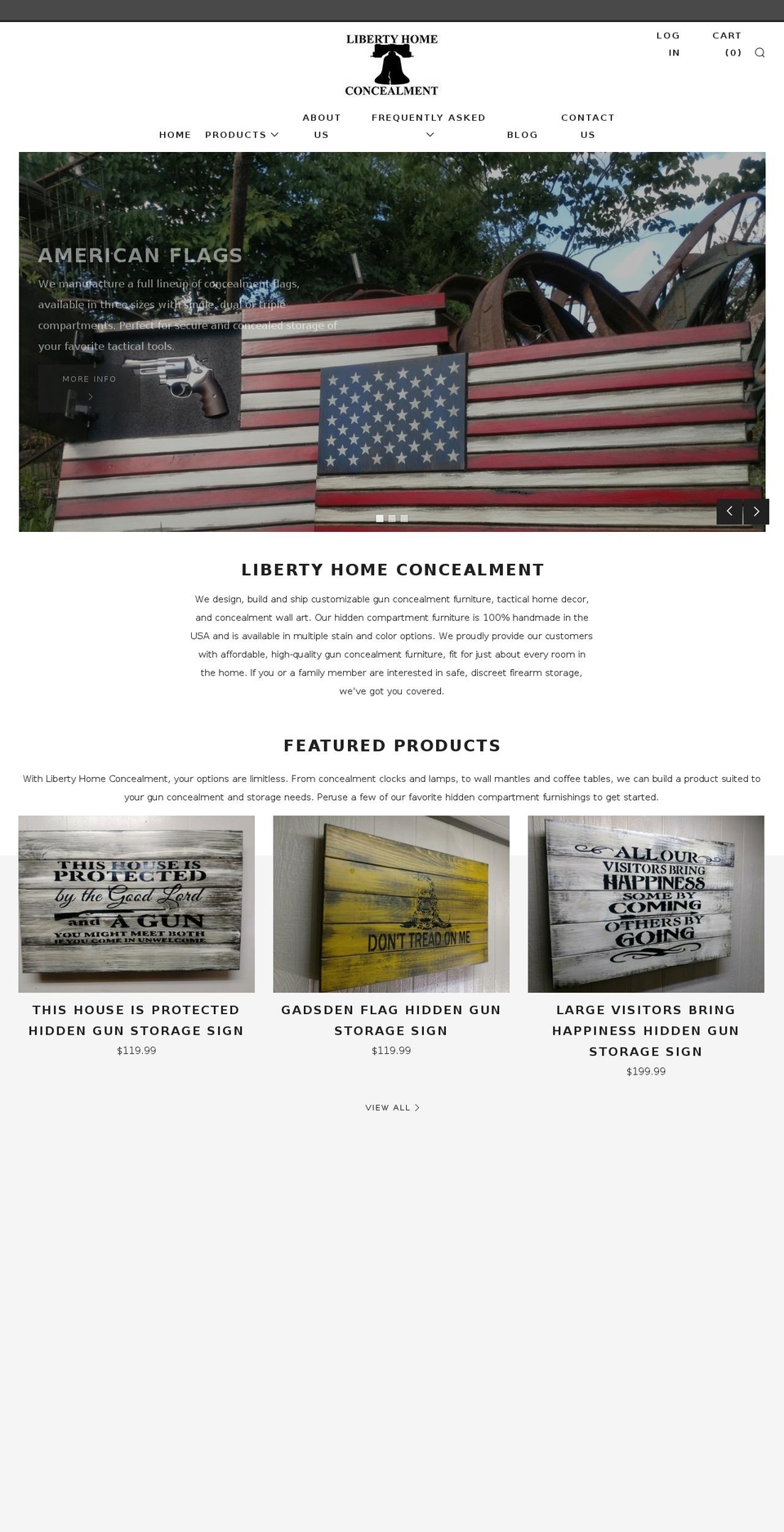 Optimal Shopify theme site example libertyhomeconcealment.com