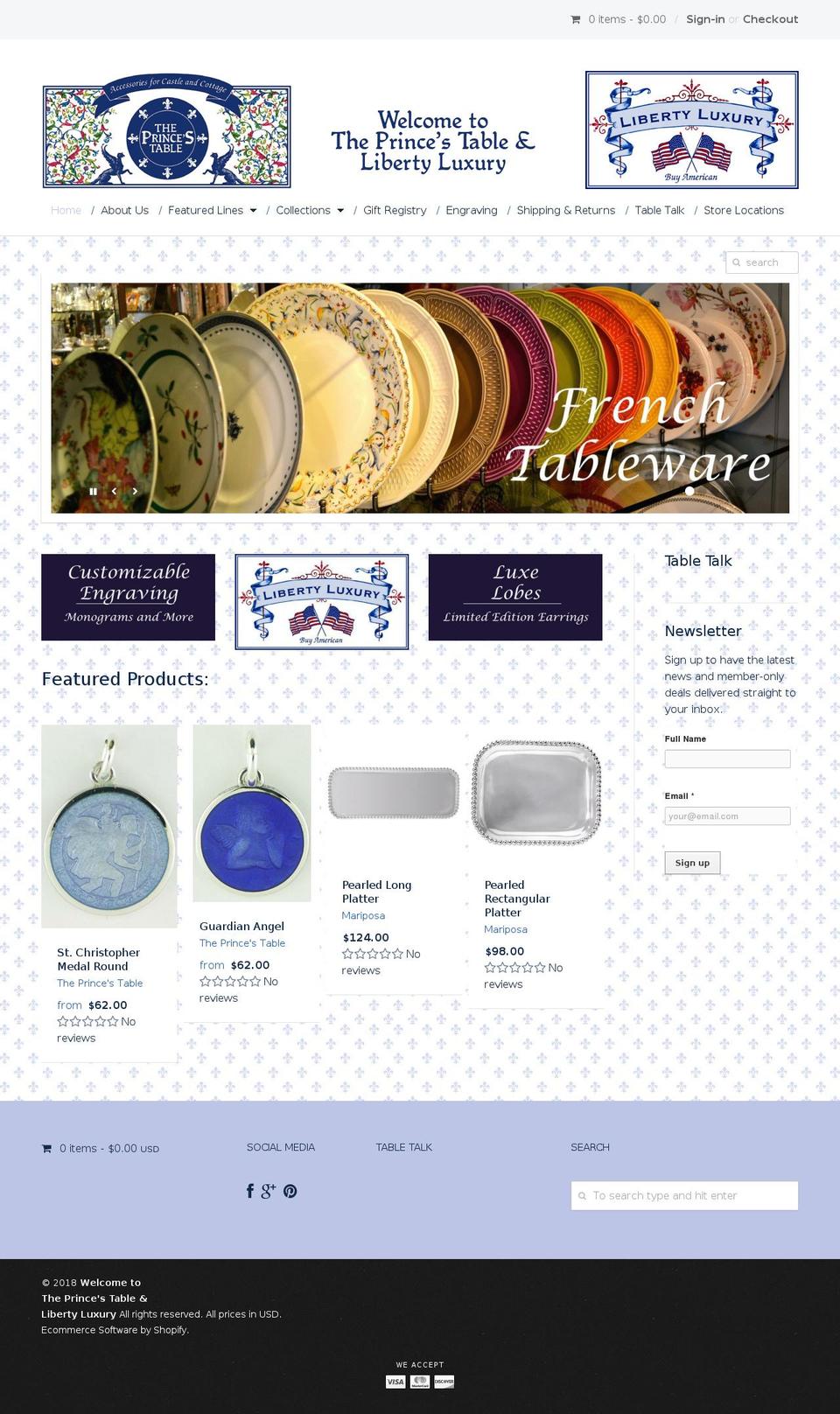 libertyluxurybuyamerican.com — Shopify storefront screenshot