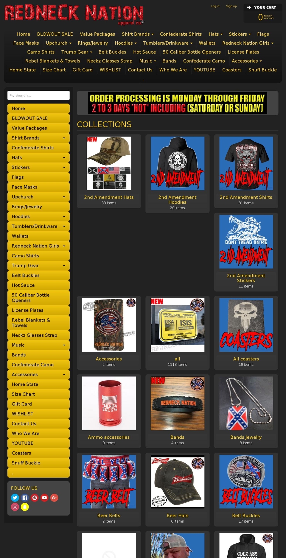 libertyordeathgear.com — Shopify storefront screenshot