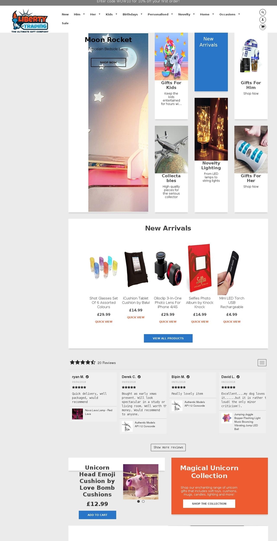 libertytradingus.com shopify website screenshot