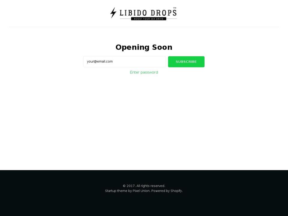libidodrops.com shopify website screenshot