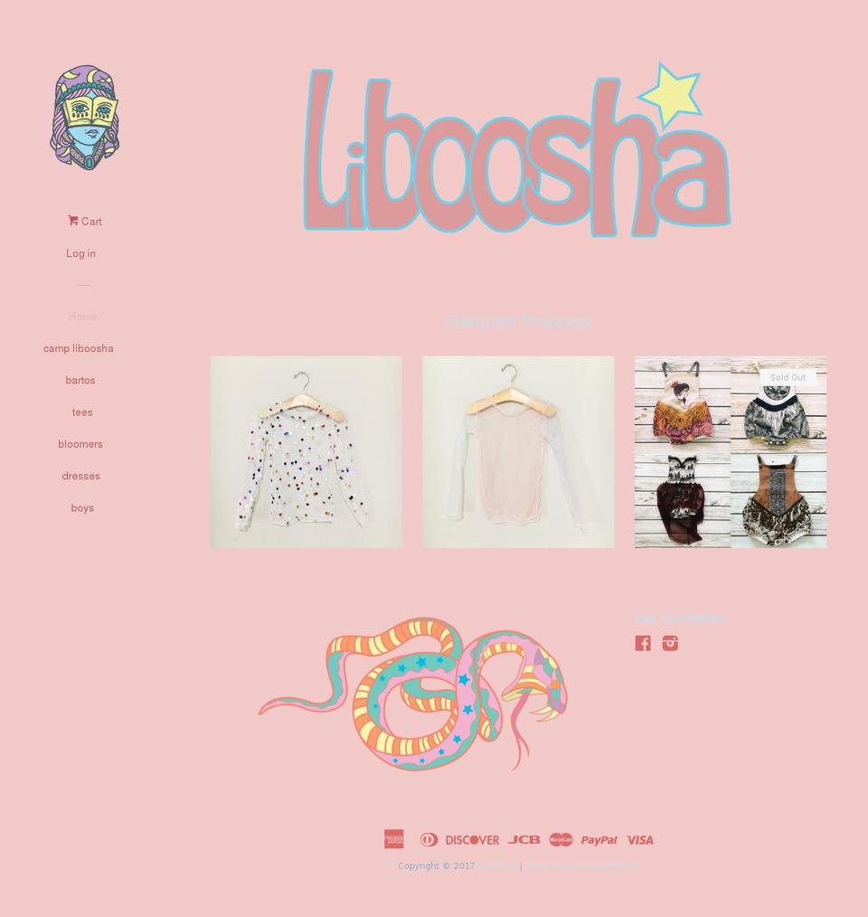 liboosha.com shopify website screenshot