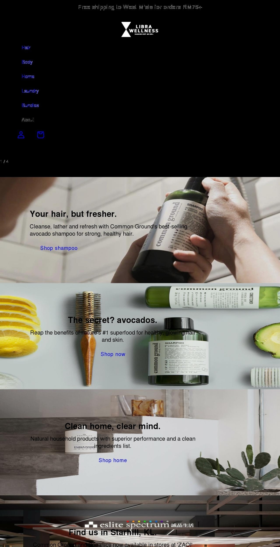 libra-wellness.com shopify website screenshot