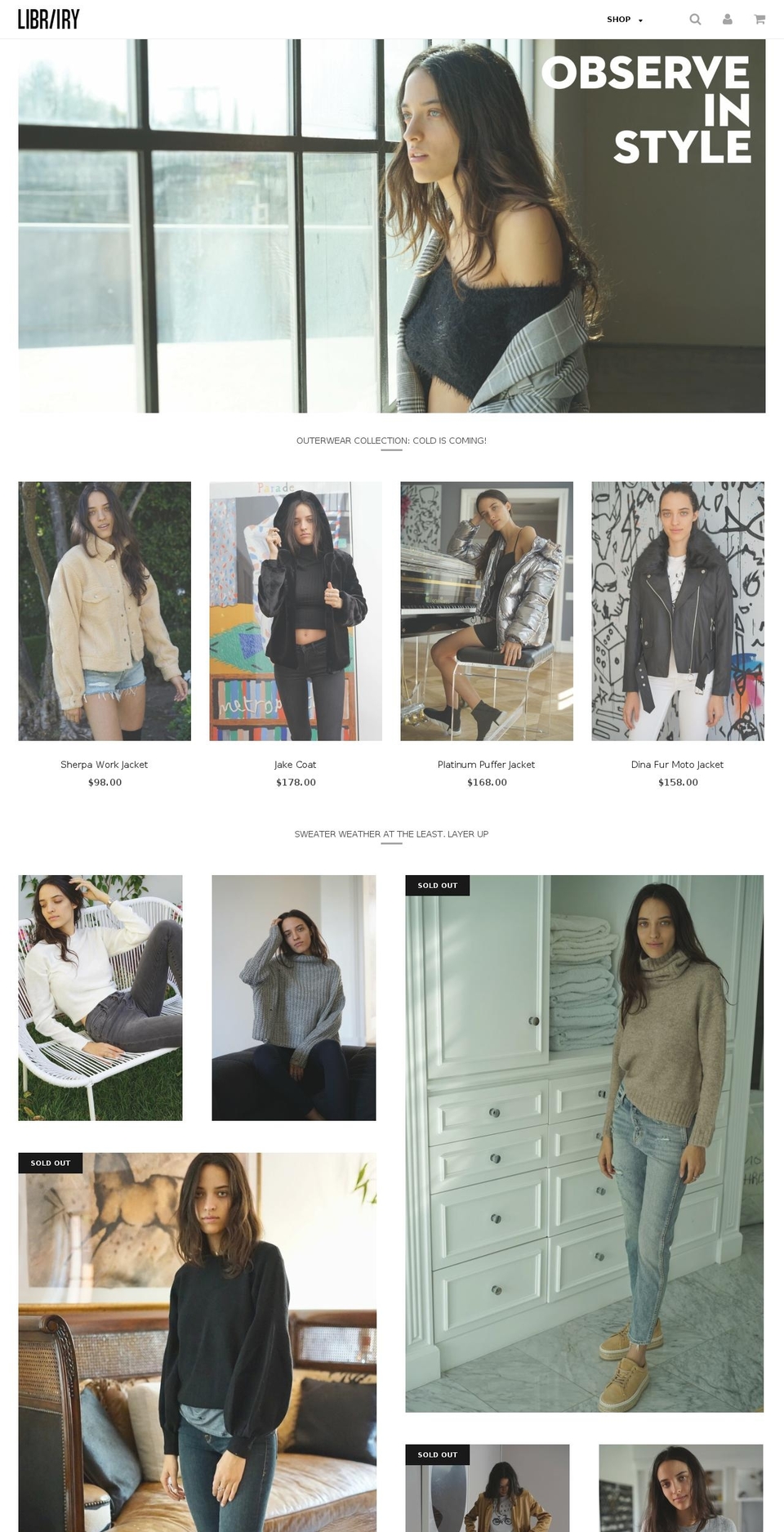libraryla.com — Shopify storefront screenshot