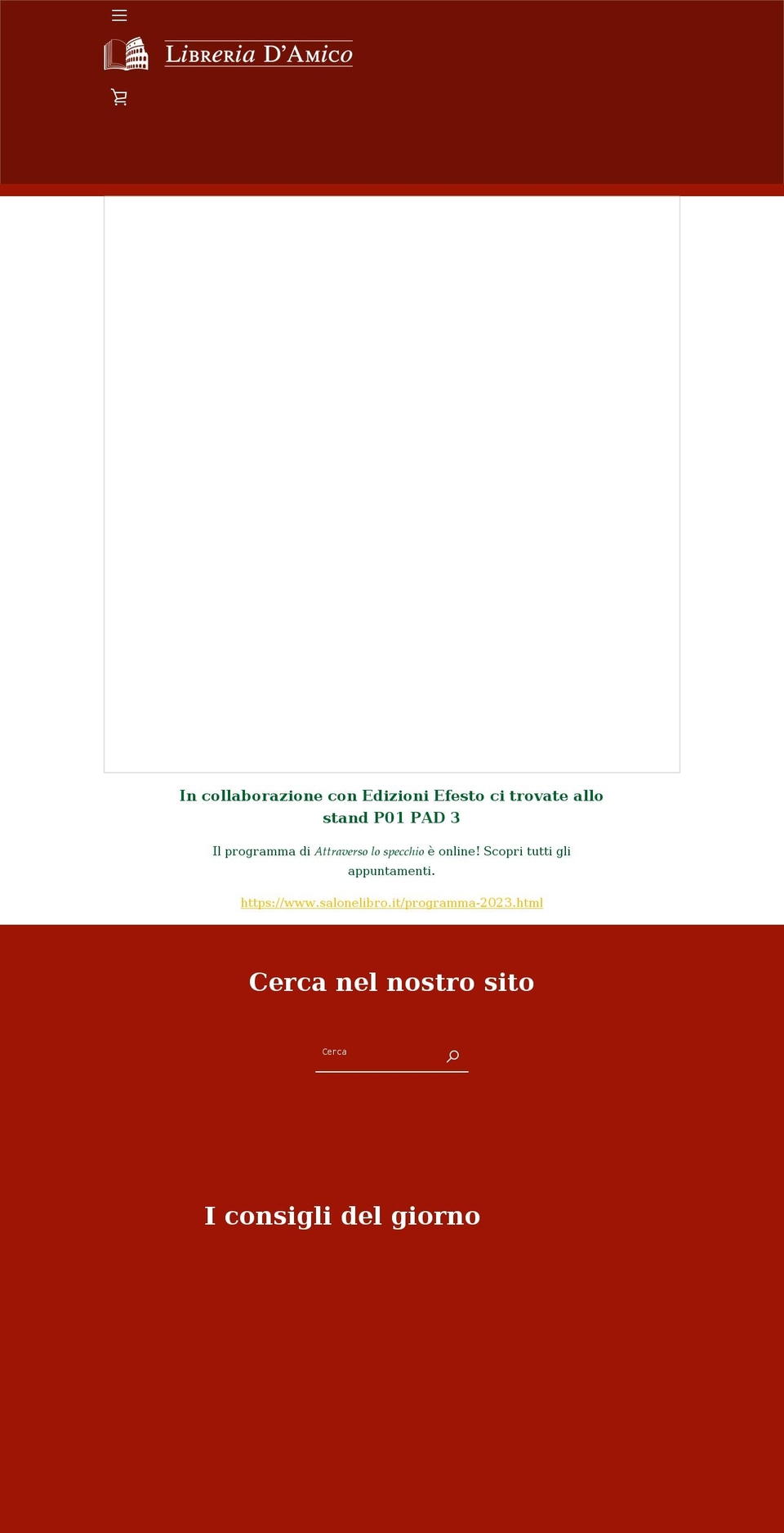 libreriadamico.it shopify website screenshot