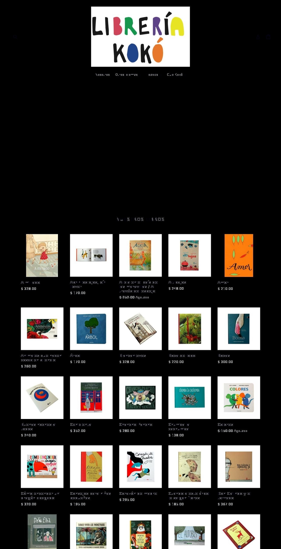 libreriakoko.com — Shopify storefront screenshot