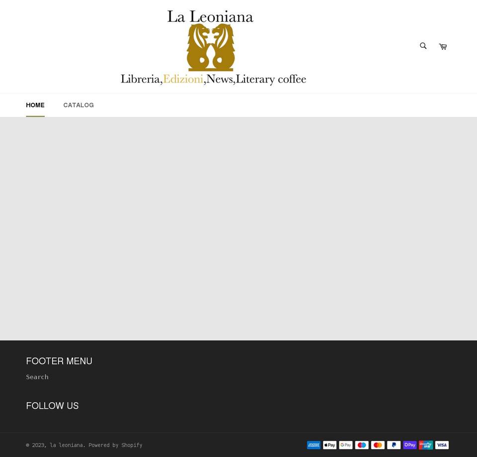 librerialeoniana.it shopify website screenshot