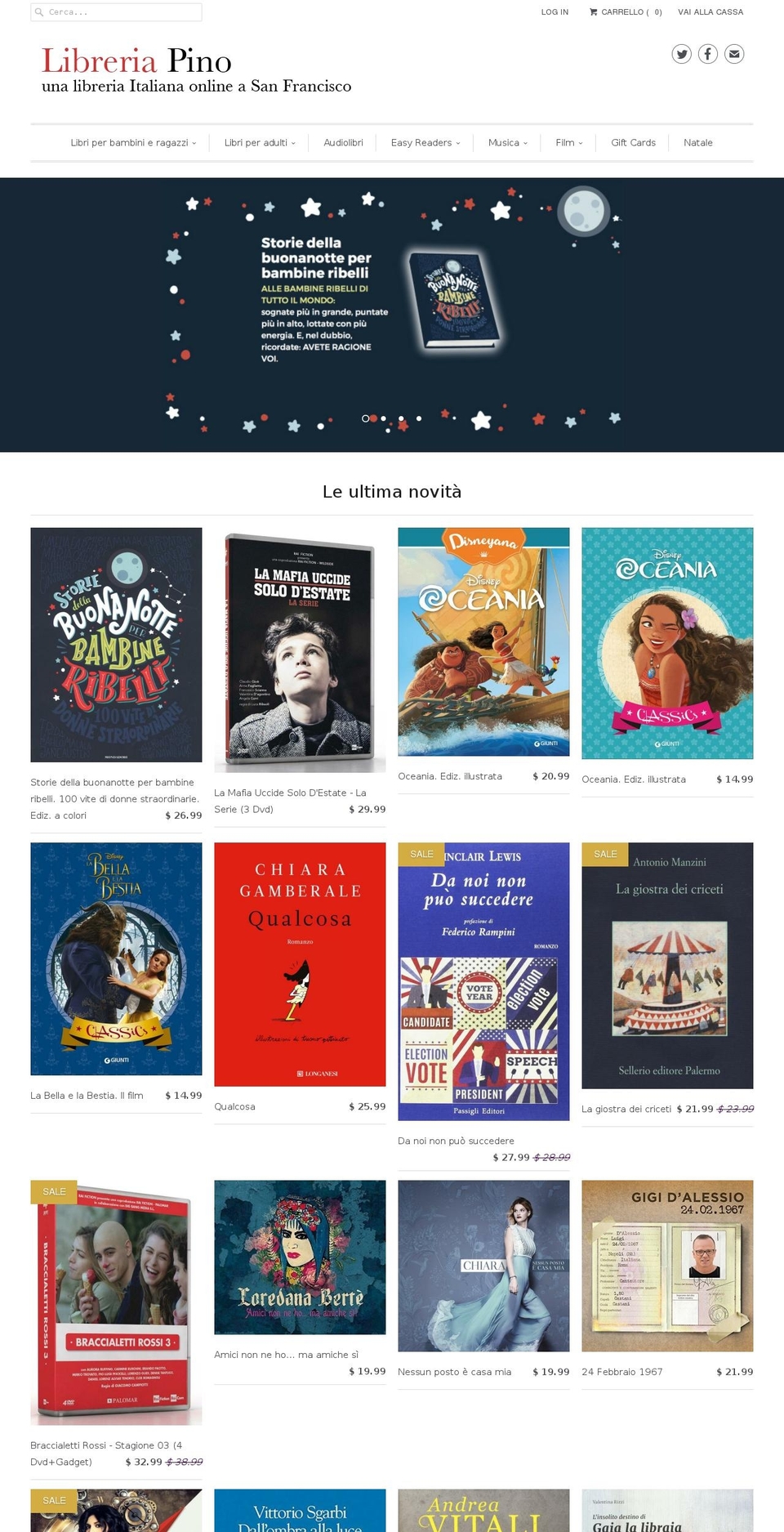 libreriapino.com shopify website screenshot