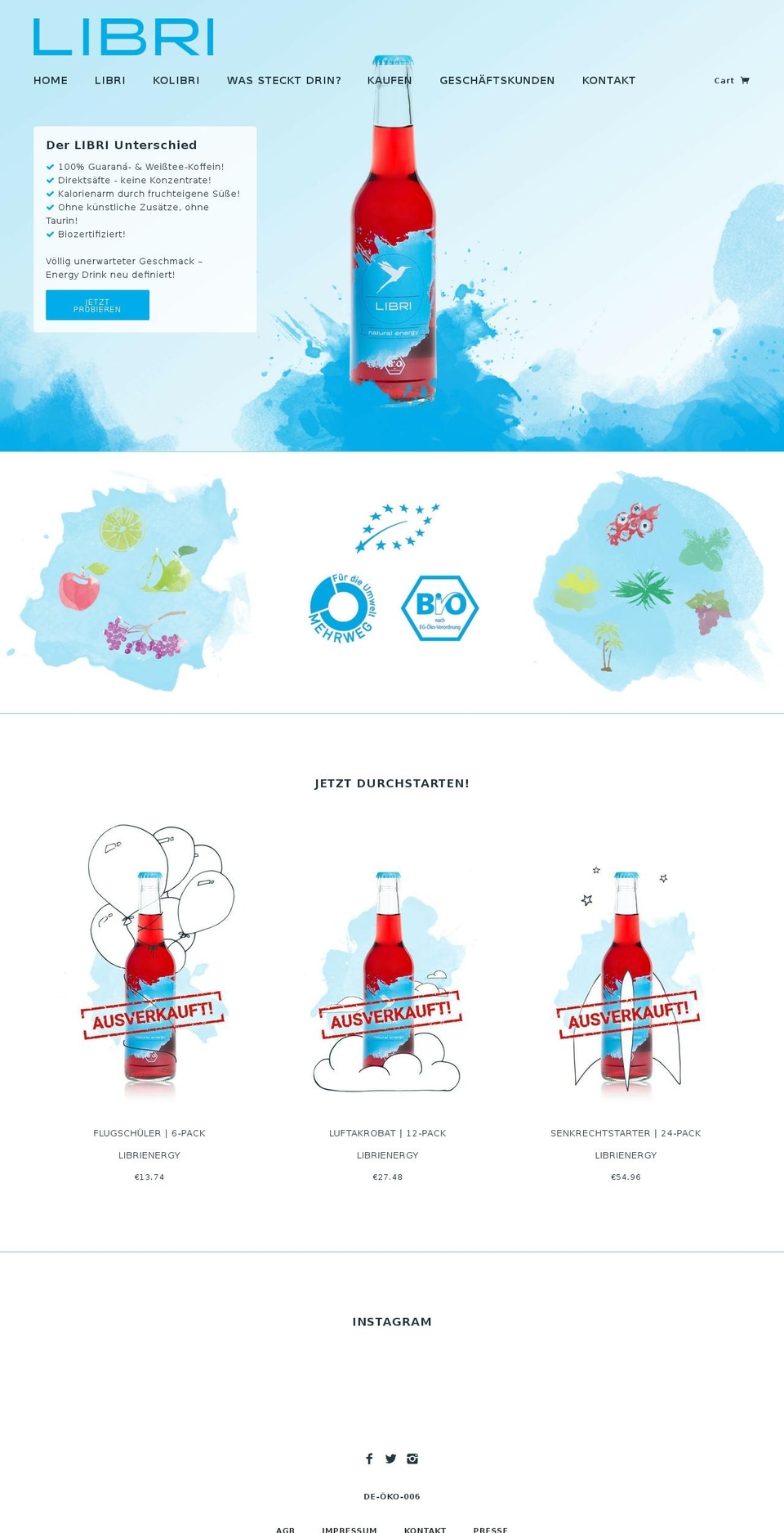 libri-energy.com shopify website screenshot