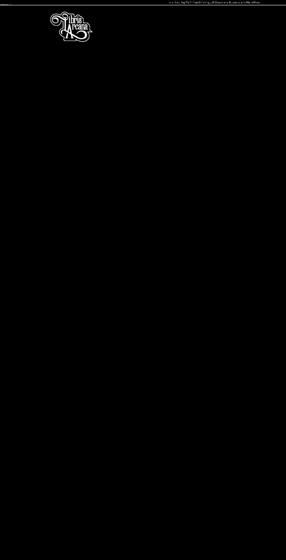 librisarcana.ca shopify website screenshot