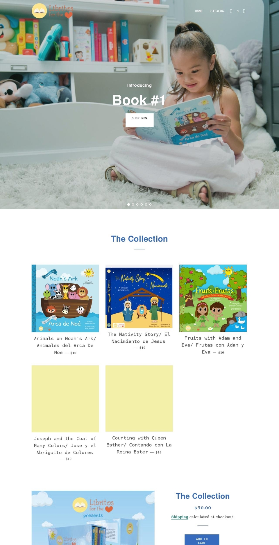 libritosfortheheart.com shopify website screenshot