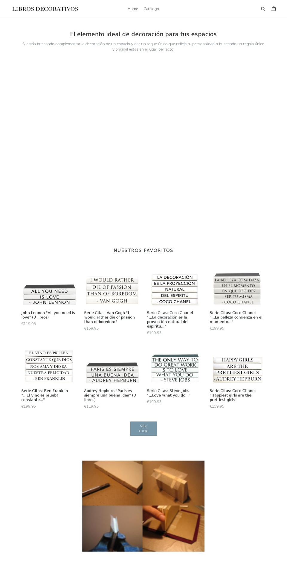librosdecorativos.com — Shopify storefront screenshot