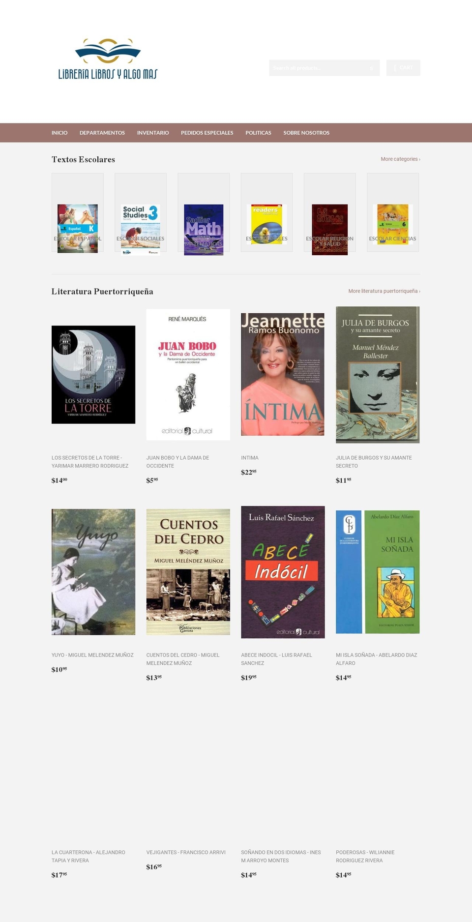 librosyalgomas.com shopify website screenshot