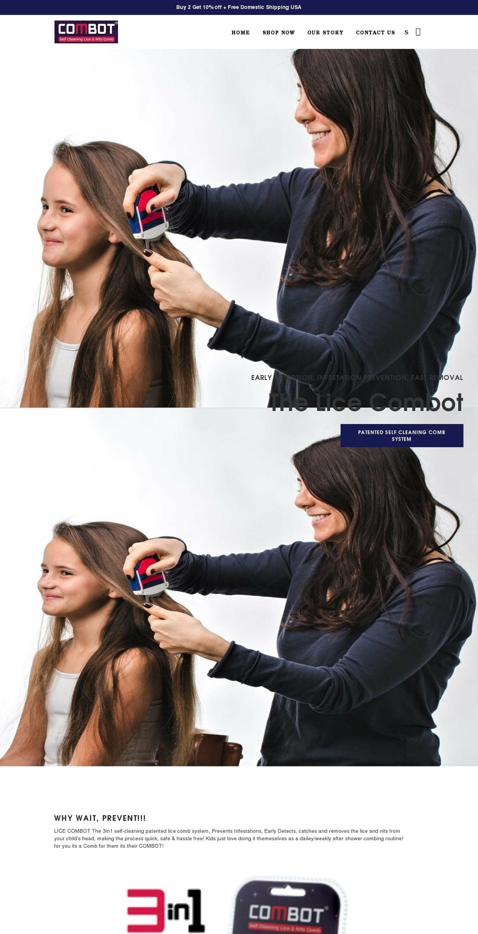 lice-combot.com — Shopify storefront screenshot