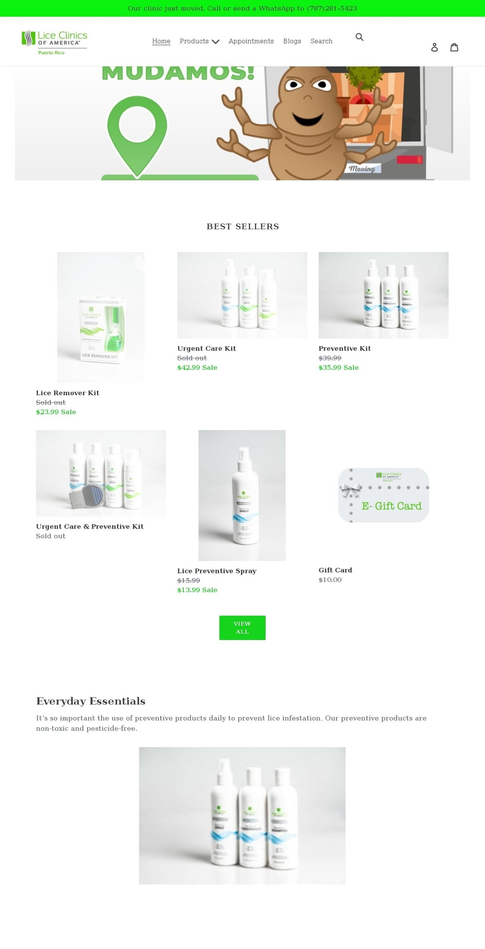 liceclinicsofpuertorico.com shopify website screenshot