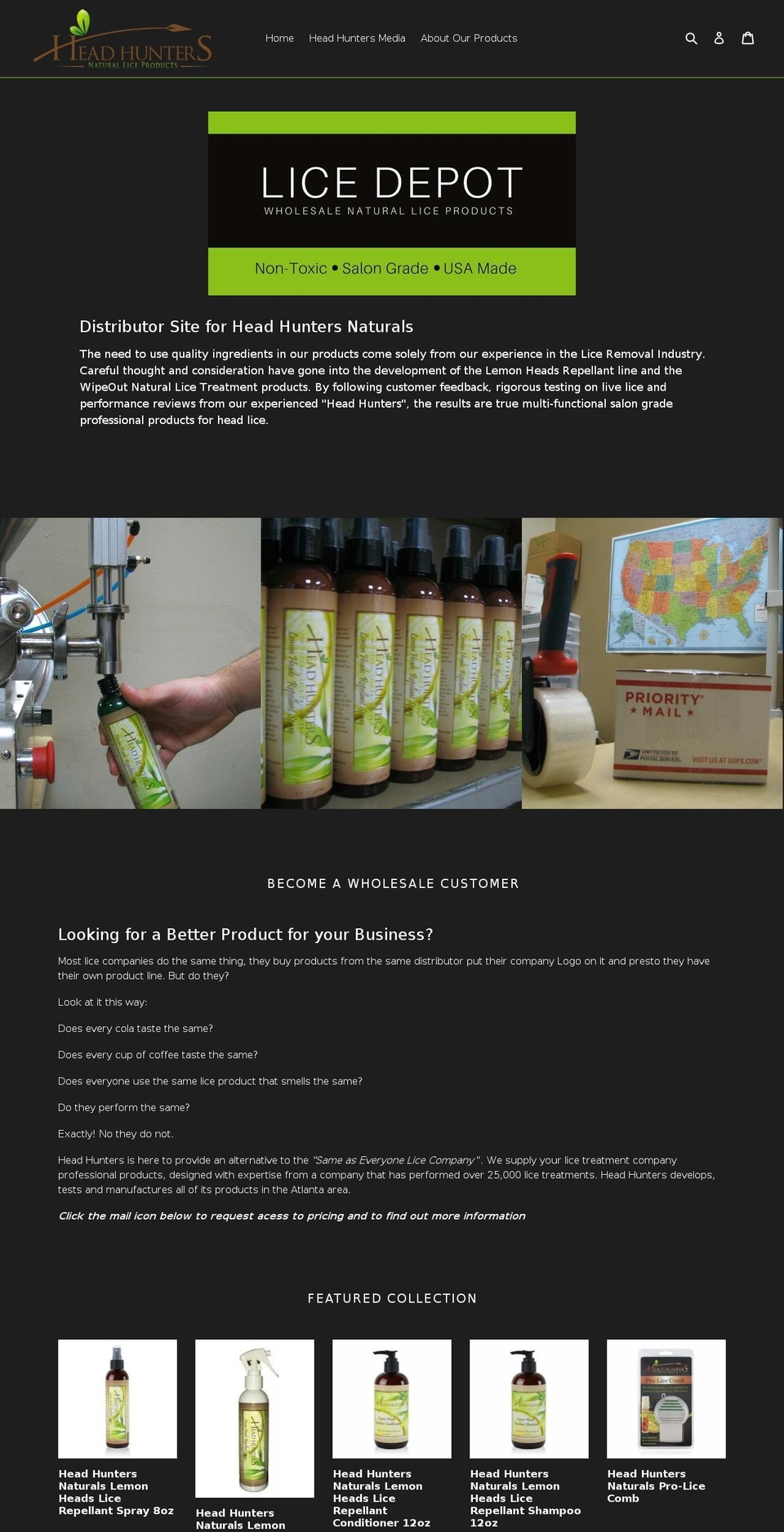 licedepot.com — Shopify storefront screenshot
