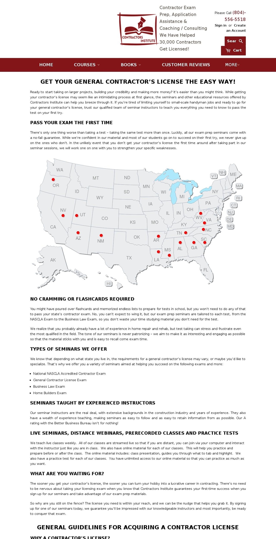 licensed-contractor.net shopify website screenshot