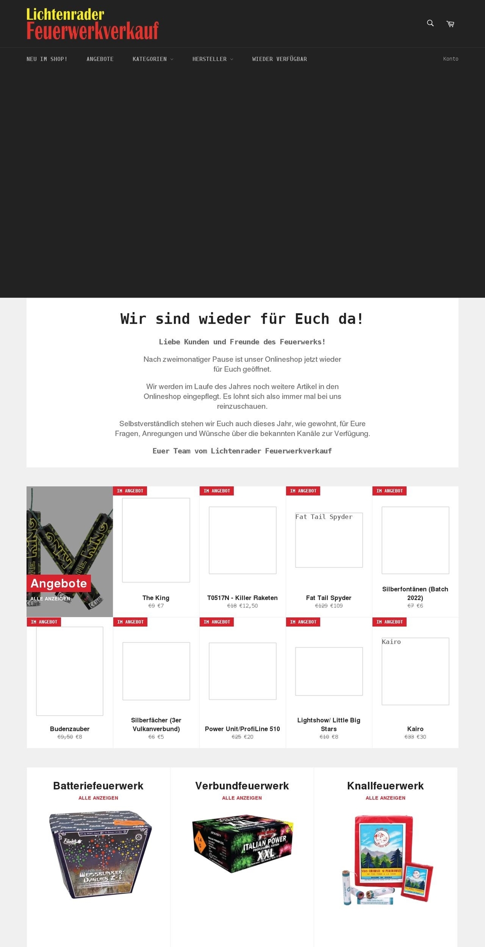 lichtenrader-feuerwerkverkauf.de shopify website screenshot