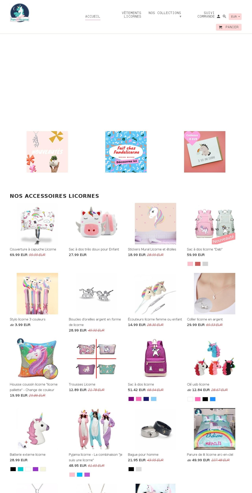Threme - Fandelicorne-12-01-2018 Shopify theme site example licorne3l.com