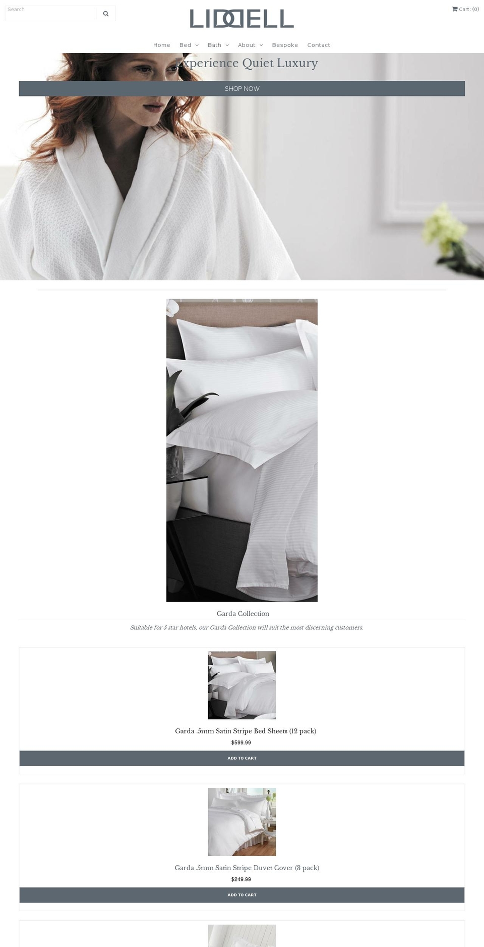 liddellusa.com — Shopify storefront screenshot
