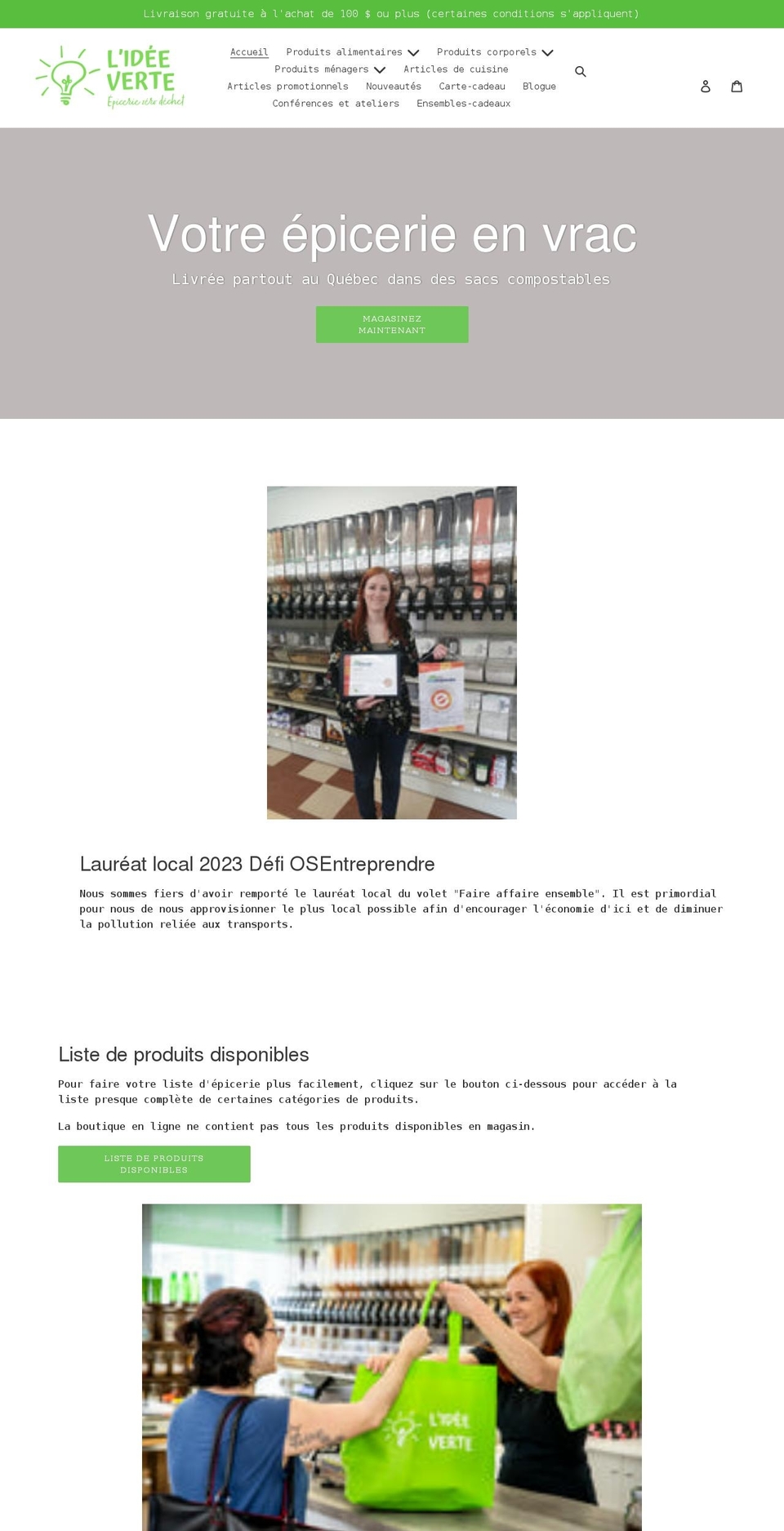 lideeverte.com shopify website screenshot