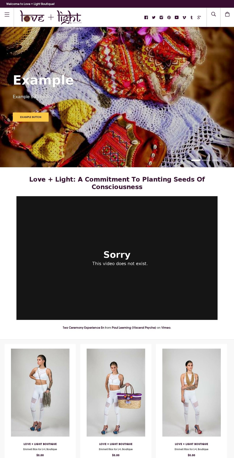 lidiaclark.com — Shopify storefront screenshot