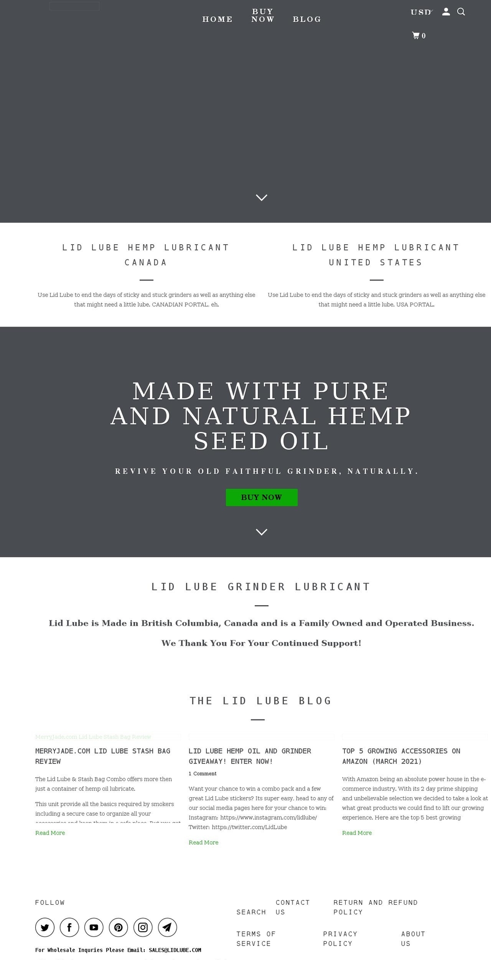 lidlube-com.myshopify.com — Shopify storefront screenshot