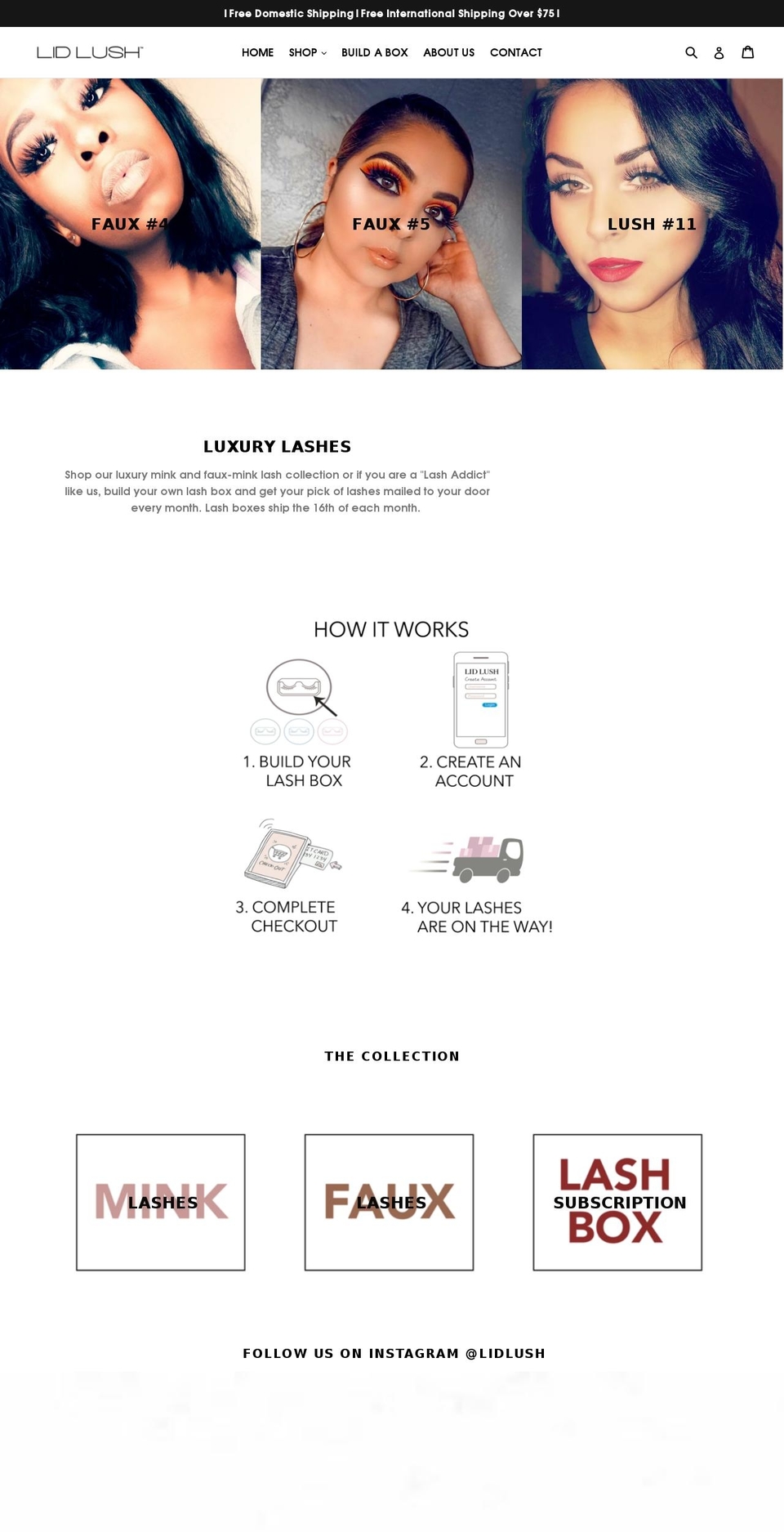 lidlush.com — Shopify storefront screenshot