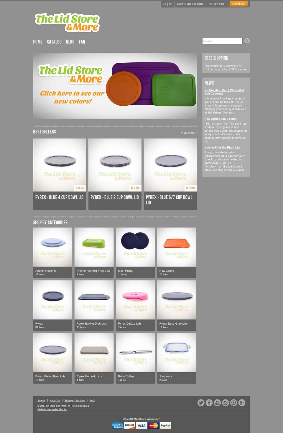 lidstoreandmore.com shopify website screenshot