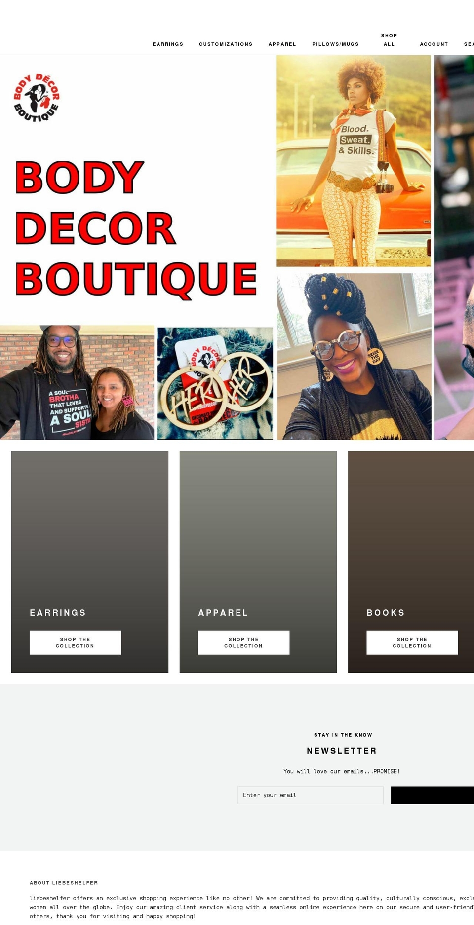 liebeshelfer.com shopify website screenshot