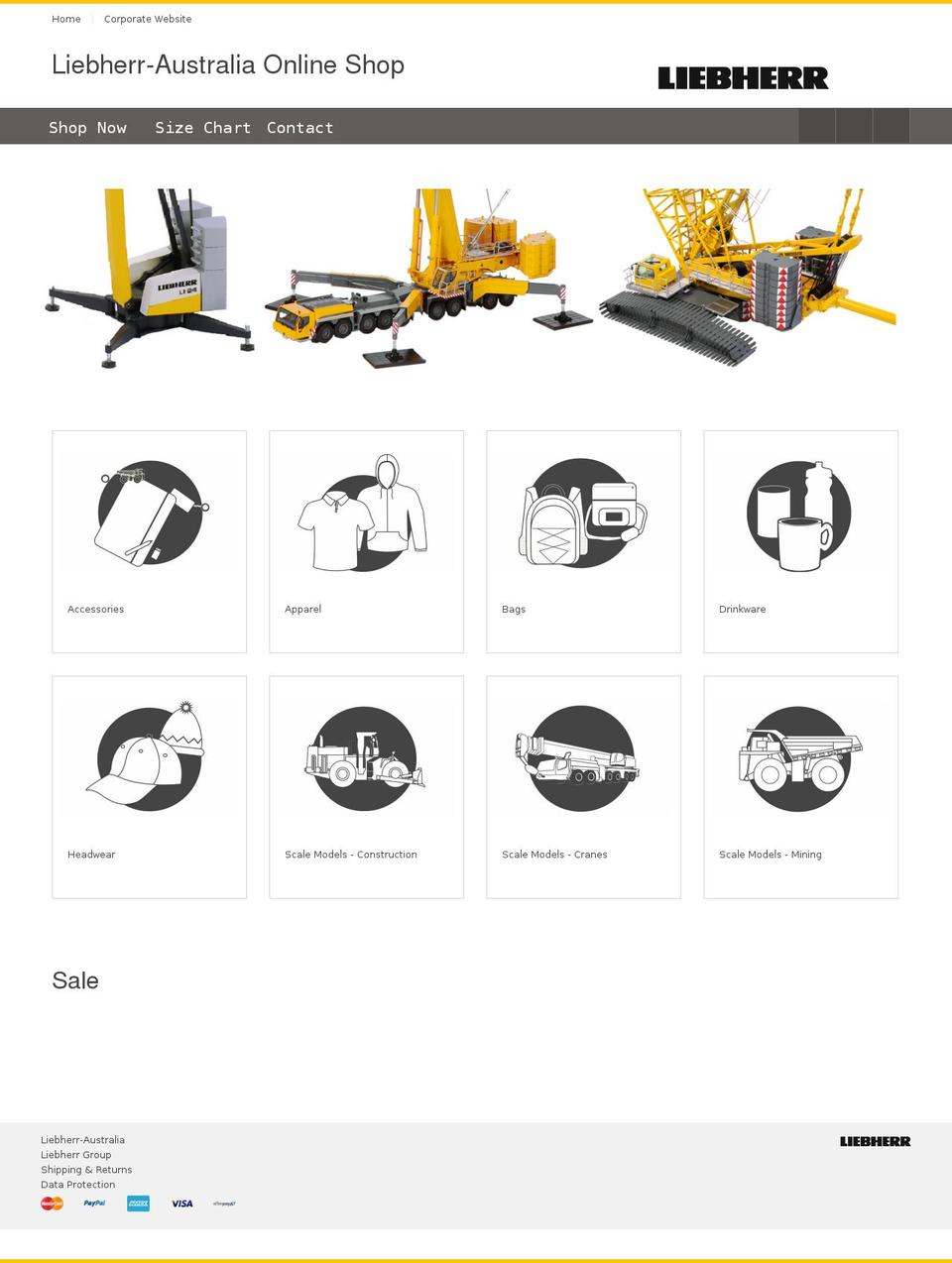 liebherrshop.com.au shopify website screenshot