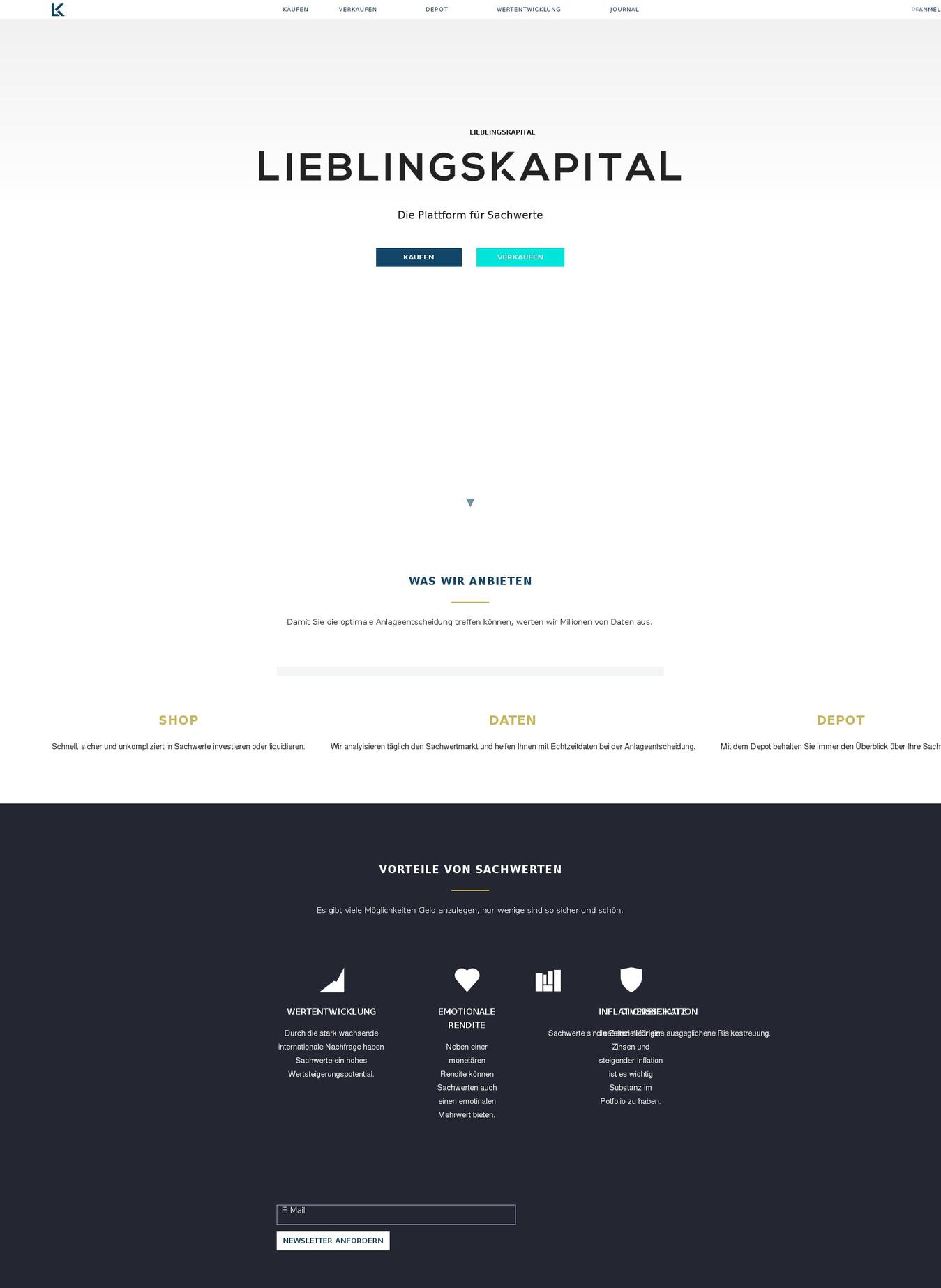 lieblingskapital.com — Shopify storefront screenshot