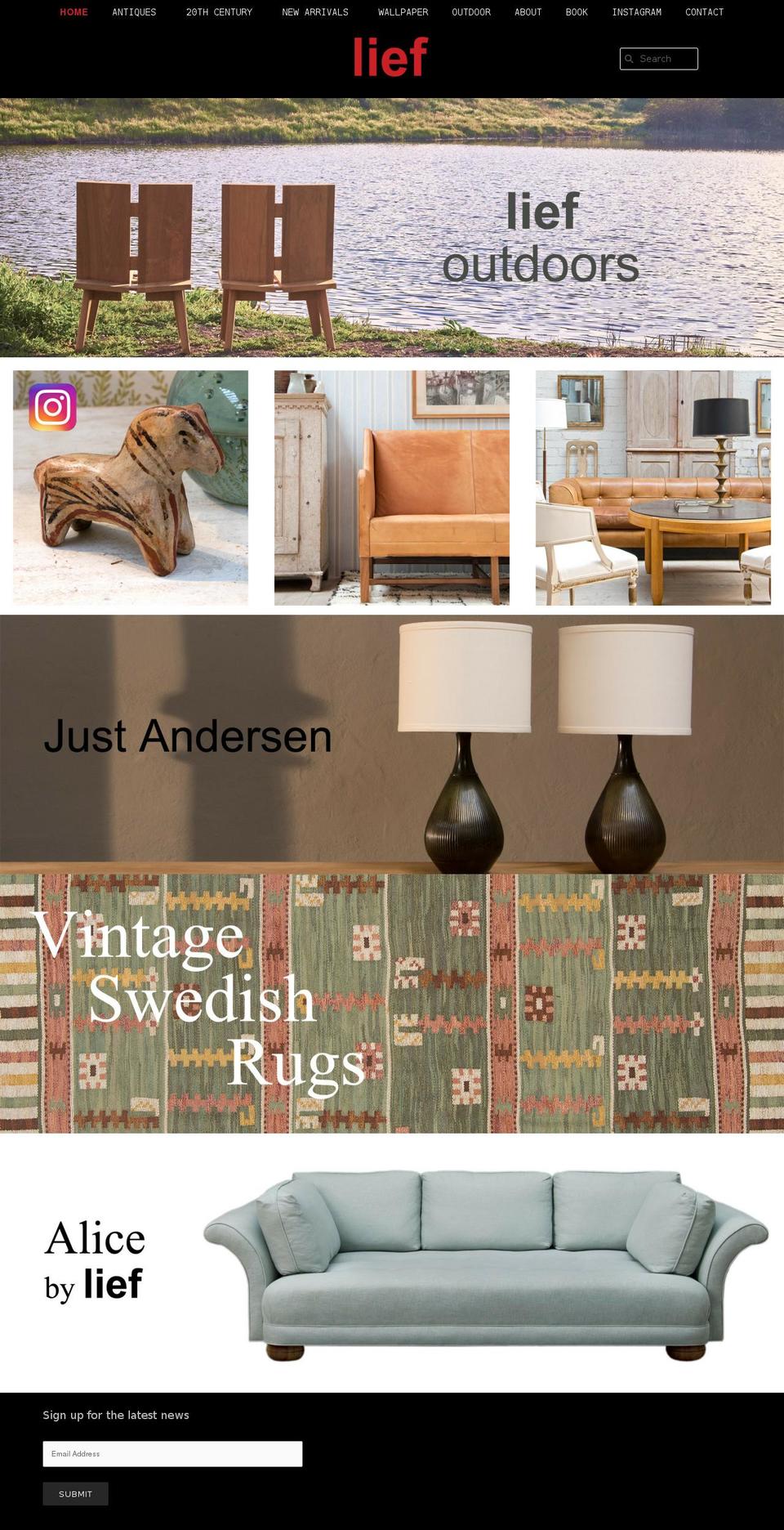 liefalmont.com shopify website screenshot