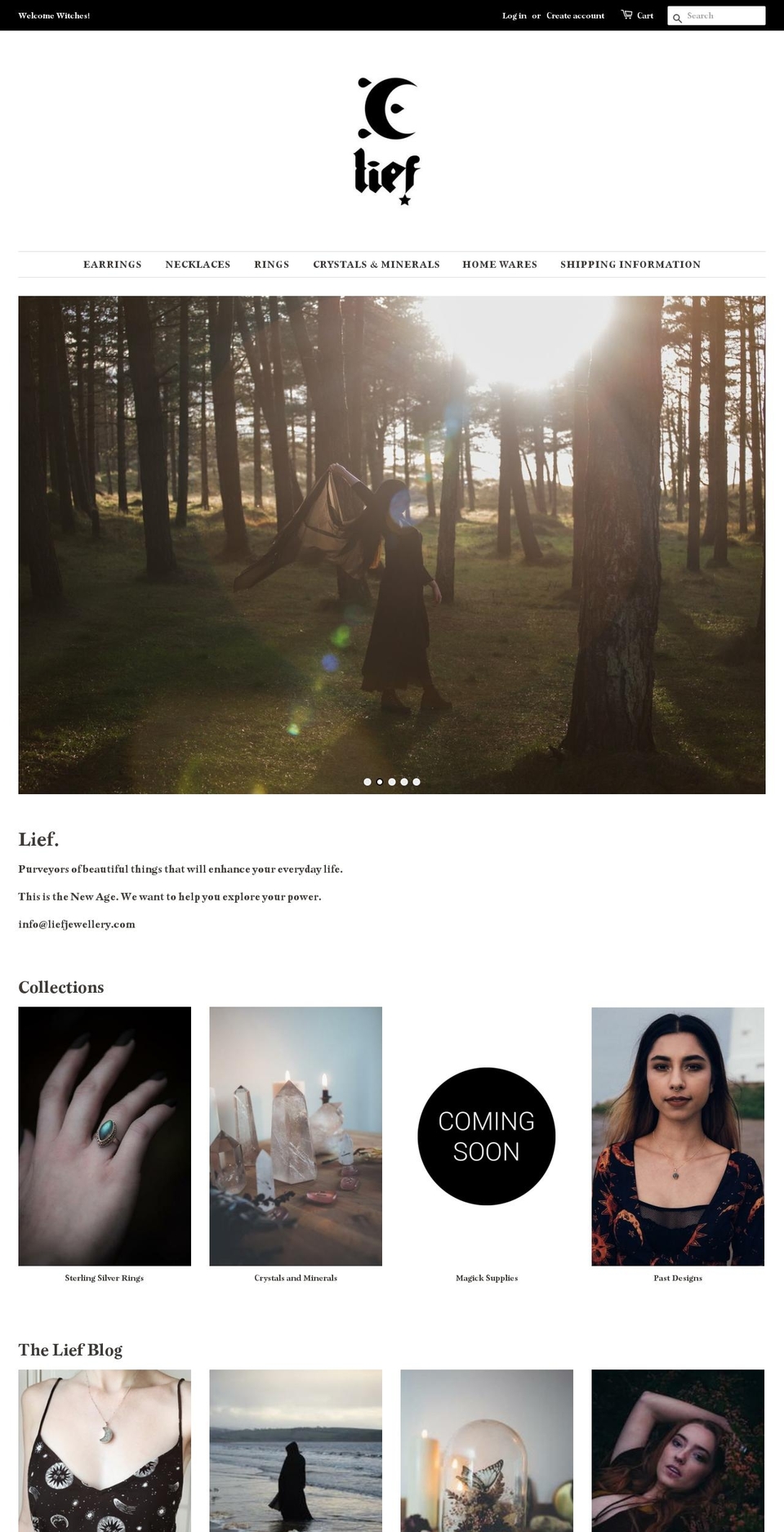 liefjewellery.com — Shopify storefront screenshot