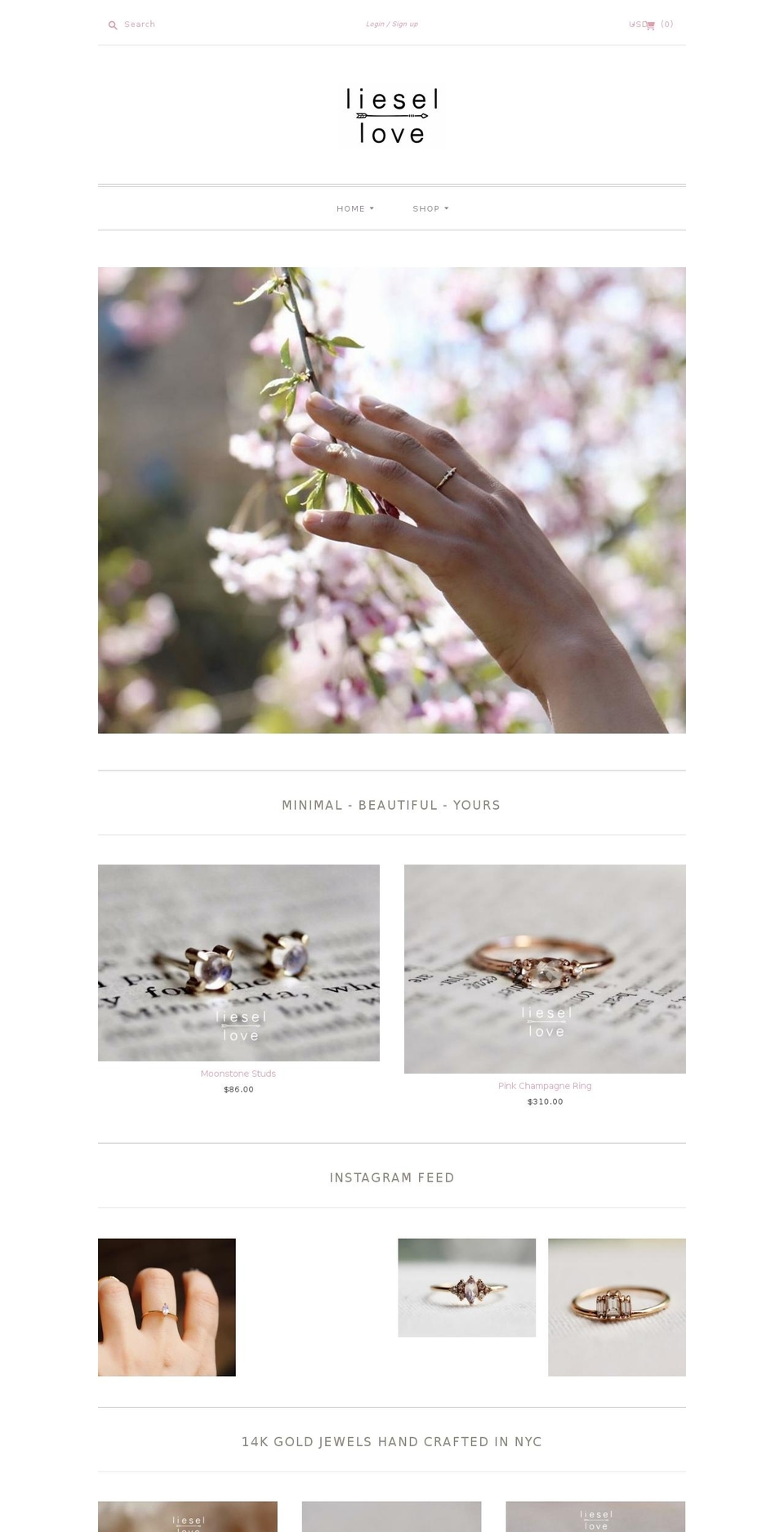 liesellovejewelryannex.com shopify website screenshot