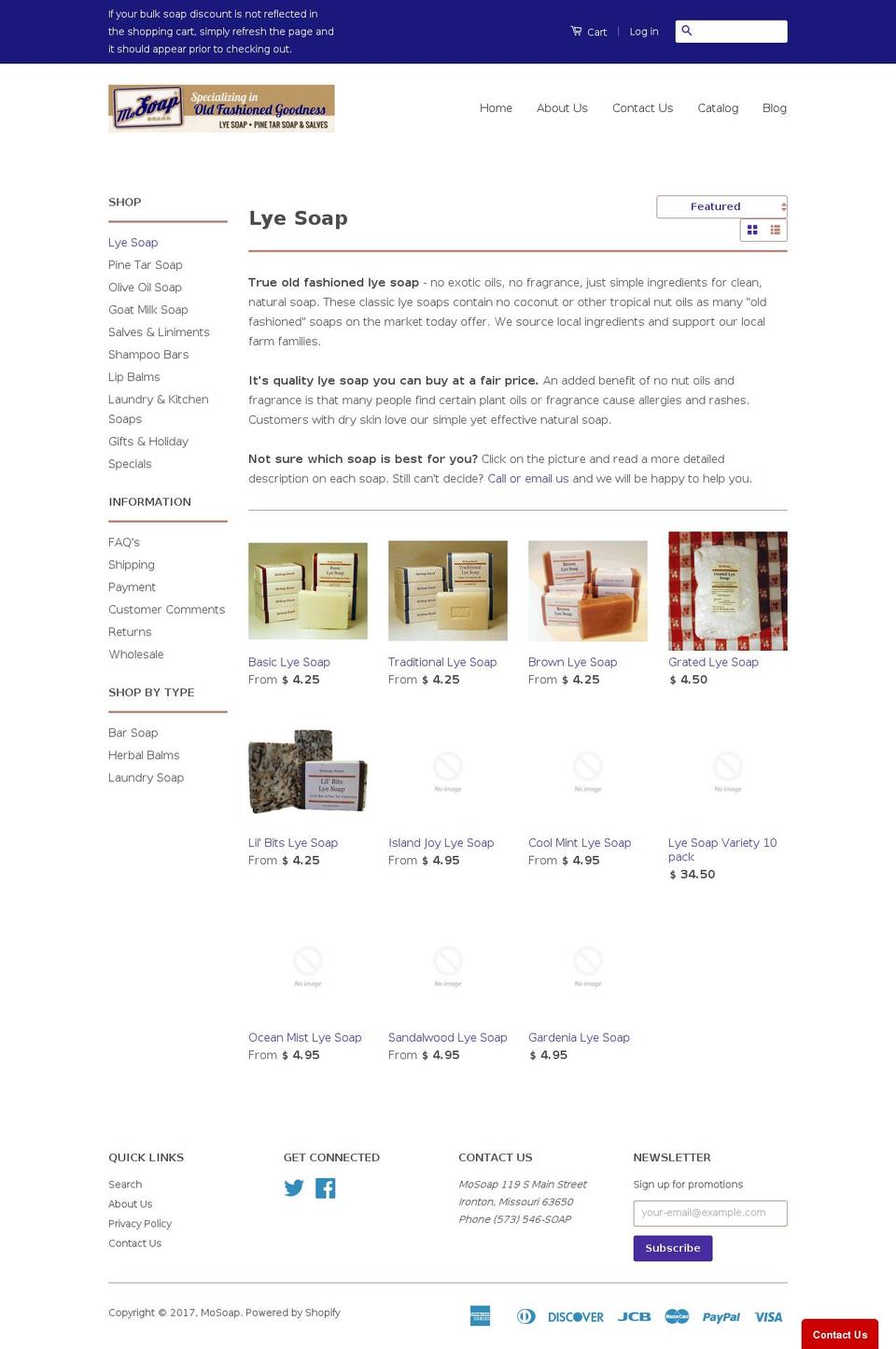 liesoap.com shopify website screenshot