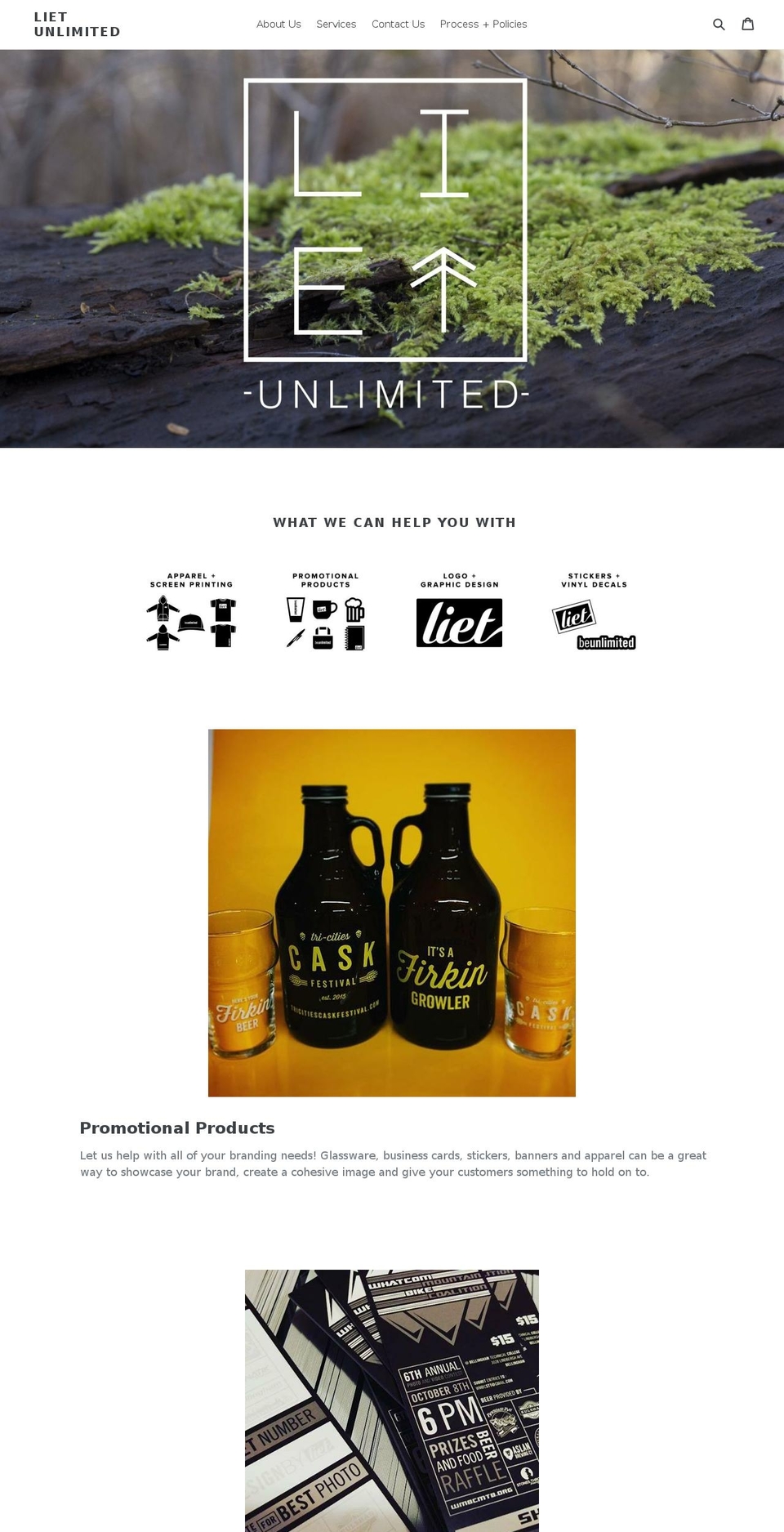 lietunlimited.com shopify website screenshot