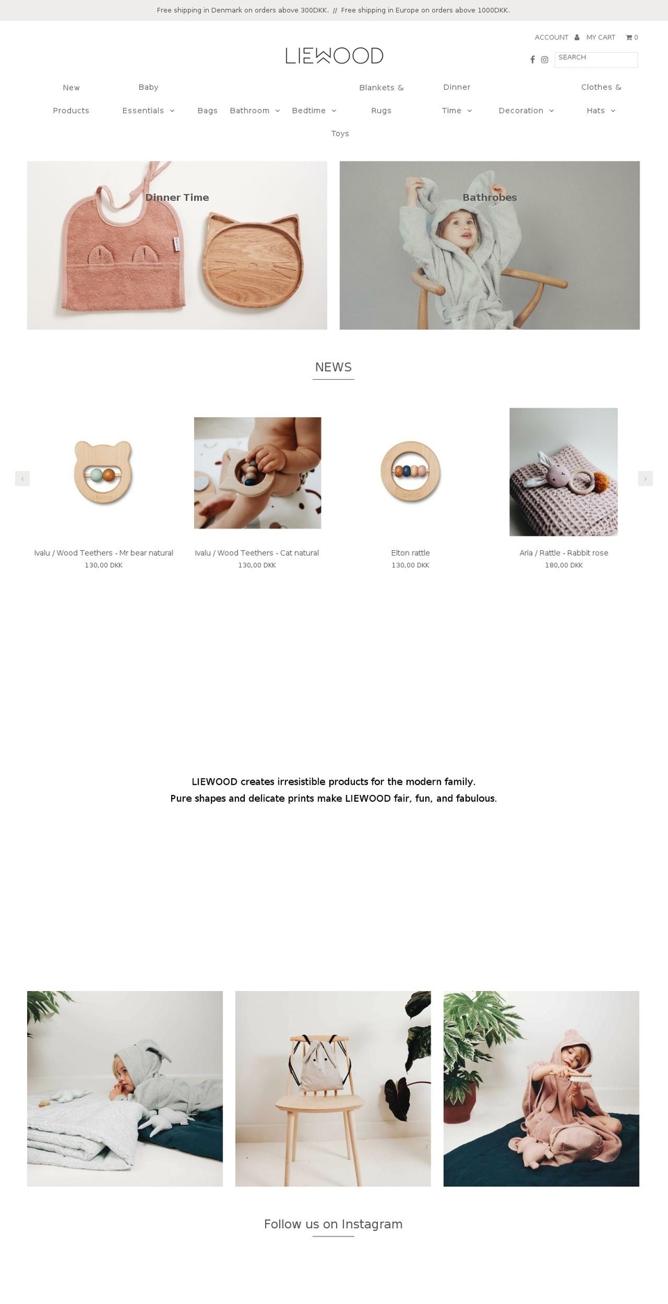 liewood.dk shopify website screenshot