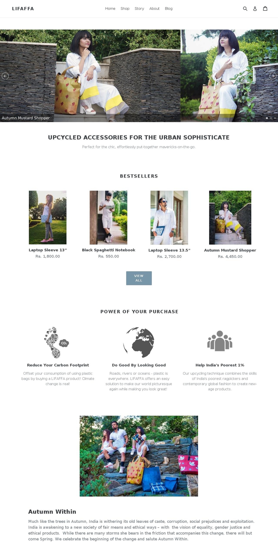 lifaffa.com shopify website screenshot