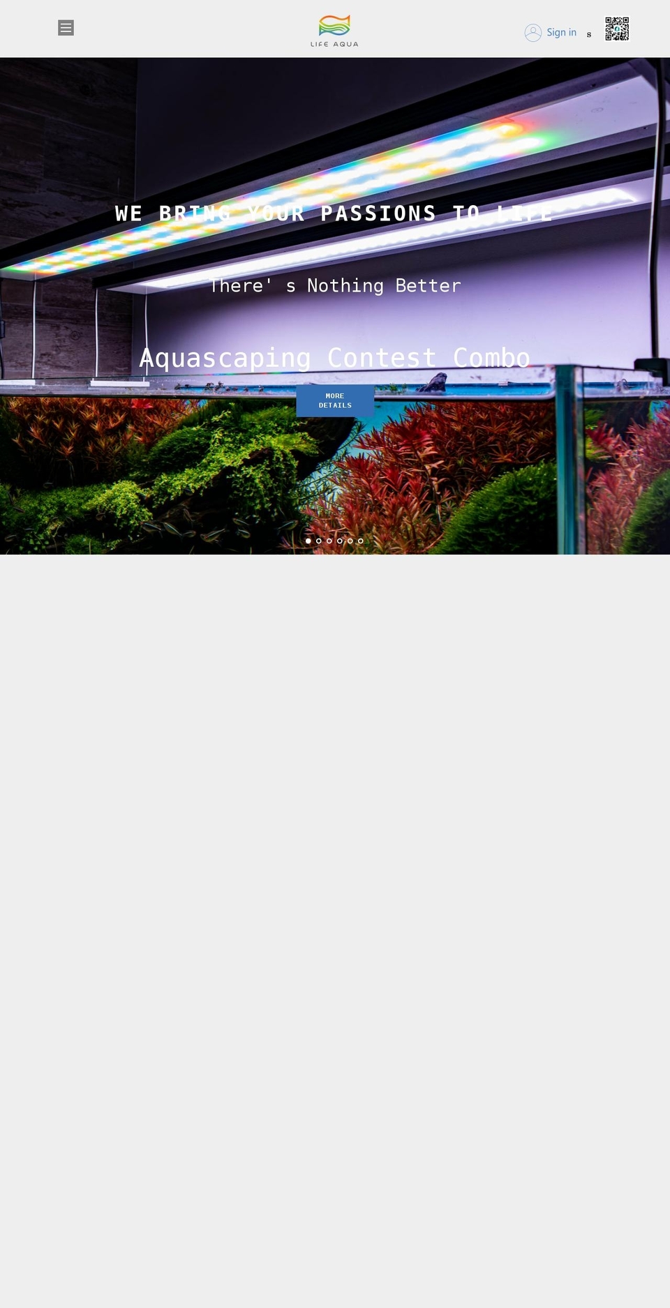 life-aqua.com shopify website screenshot