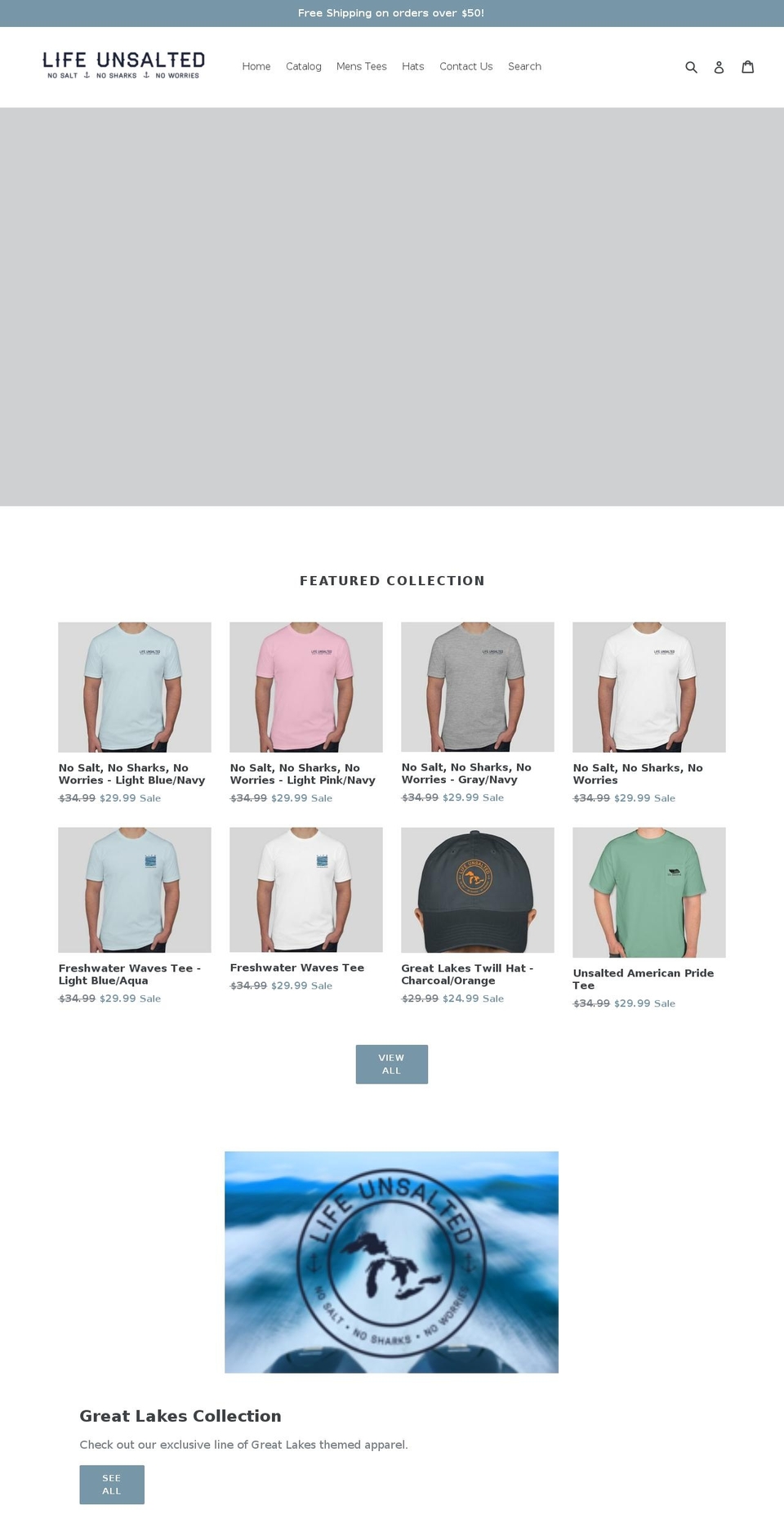 life-unsalted.com shopify website screenshot