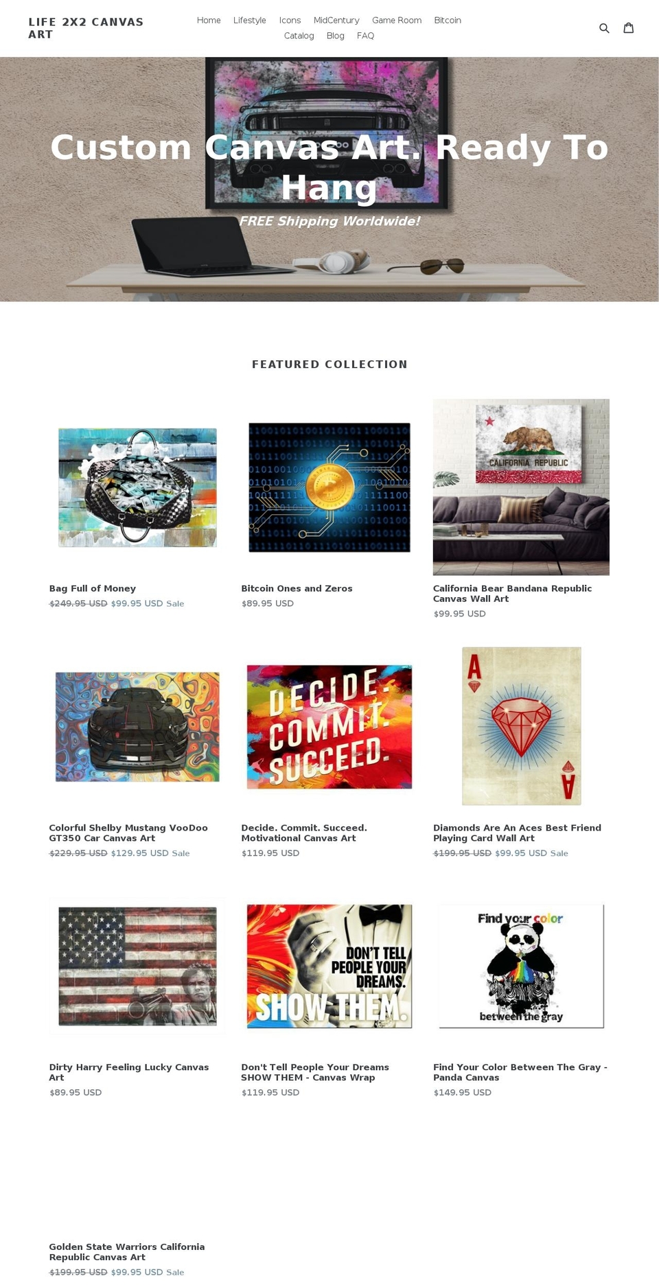 life2x2.com — Shopify storefront screenshot