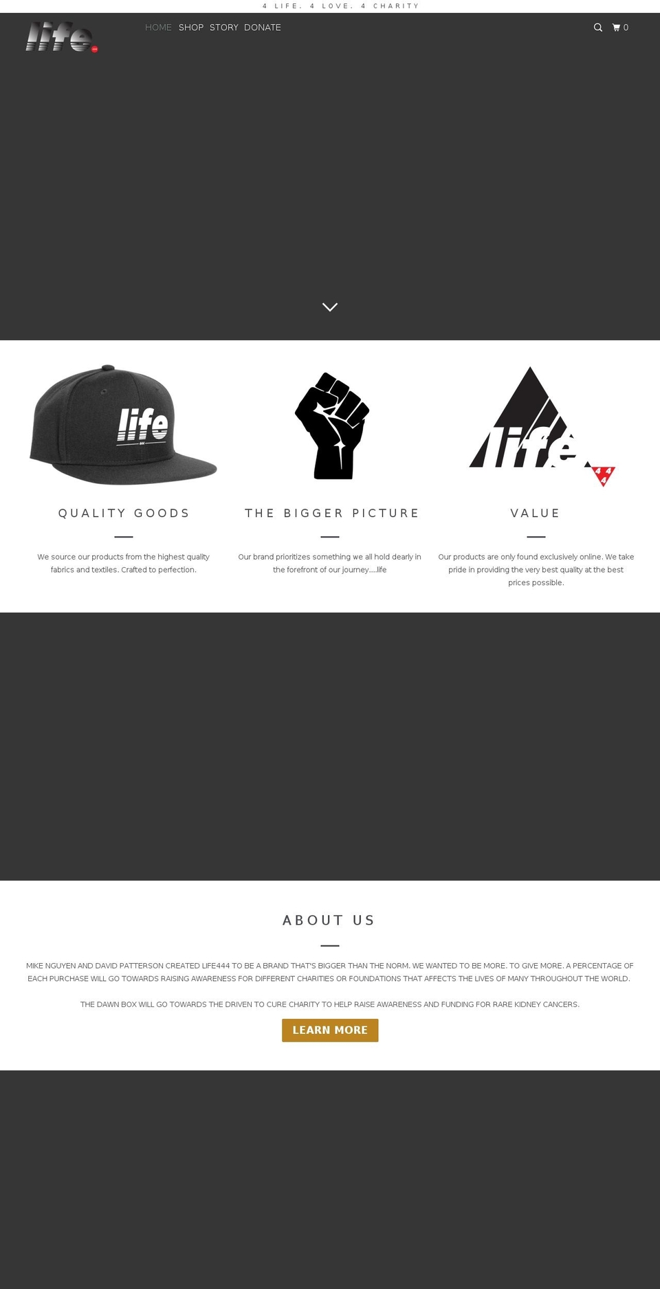 life444.com — Shopify storefront screenshot