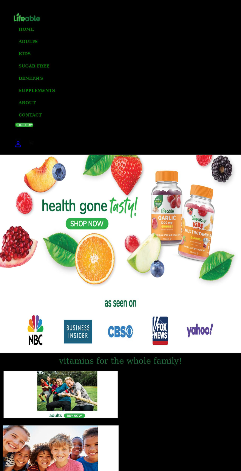 lifeable.com shopify website screenshot