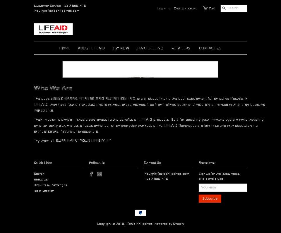 lifeaidphilippines.com shopify website screenshot