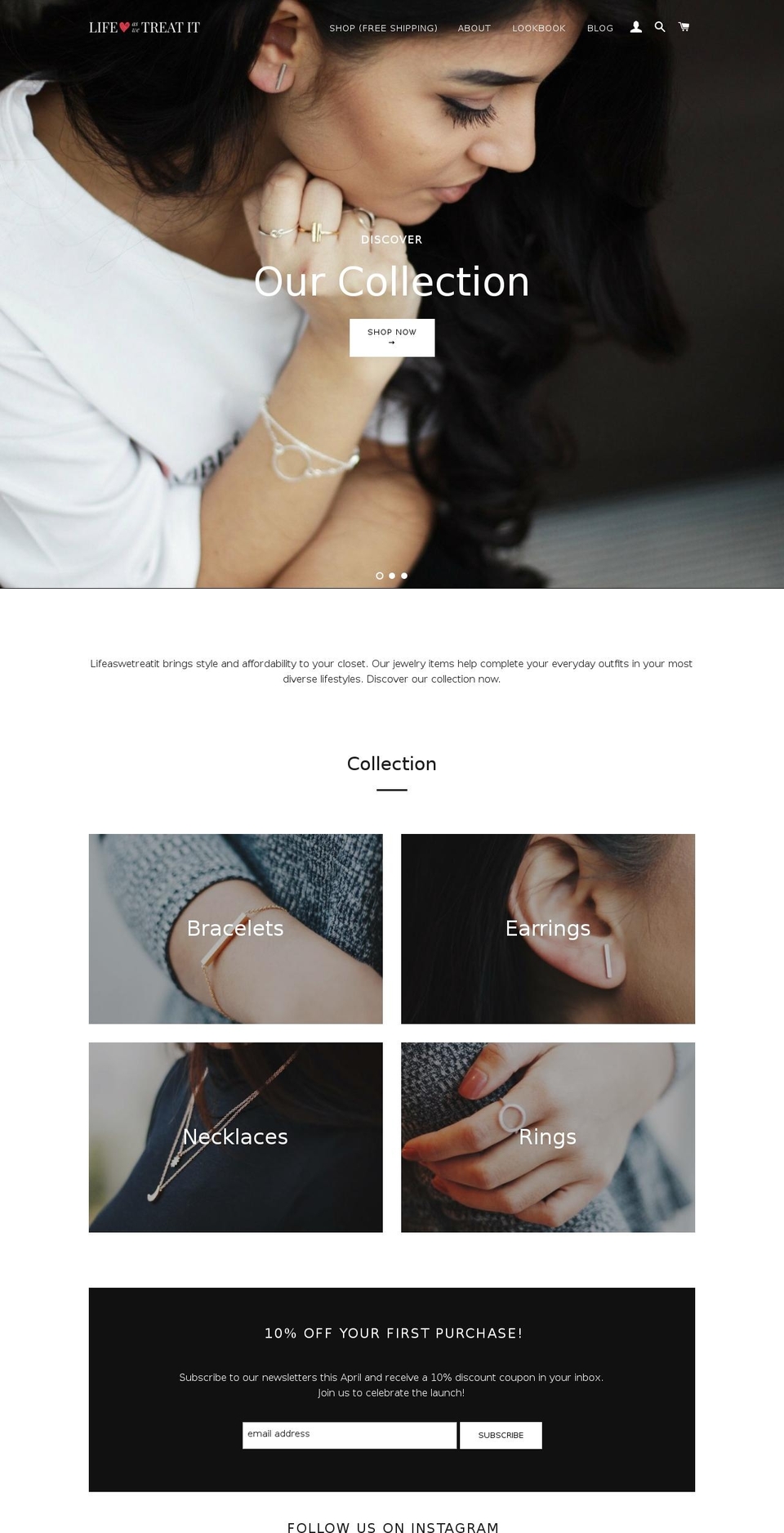 lifeaswetreatit.com shopify website screenshot