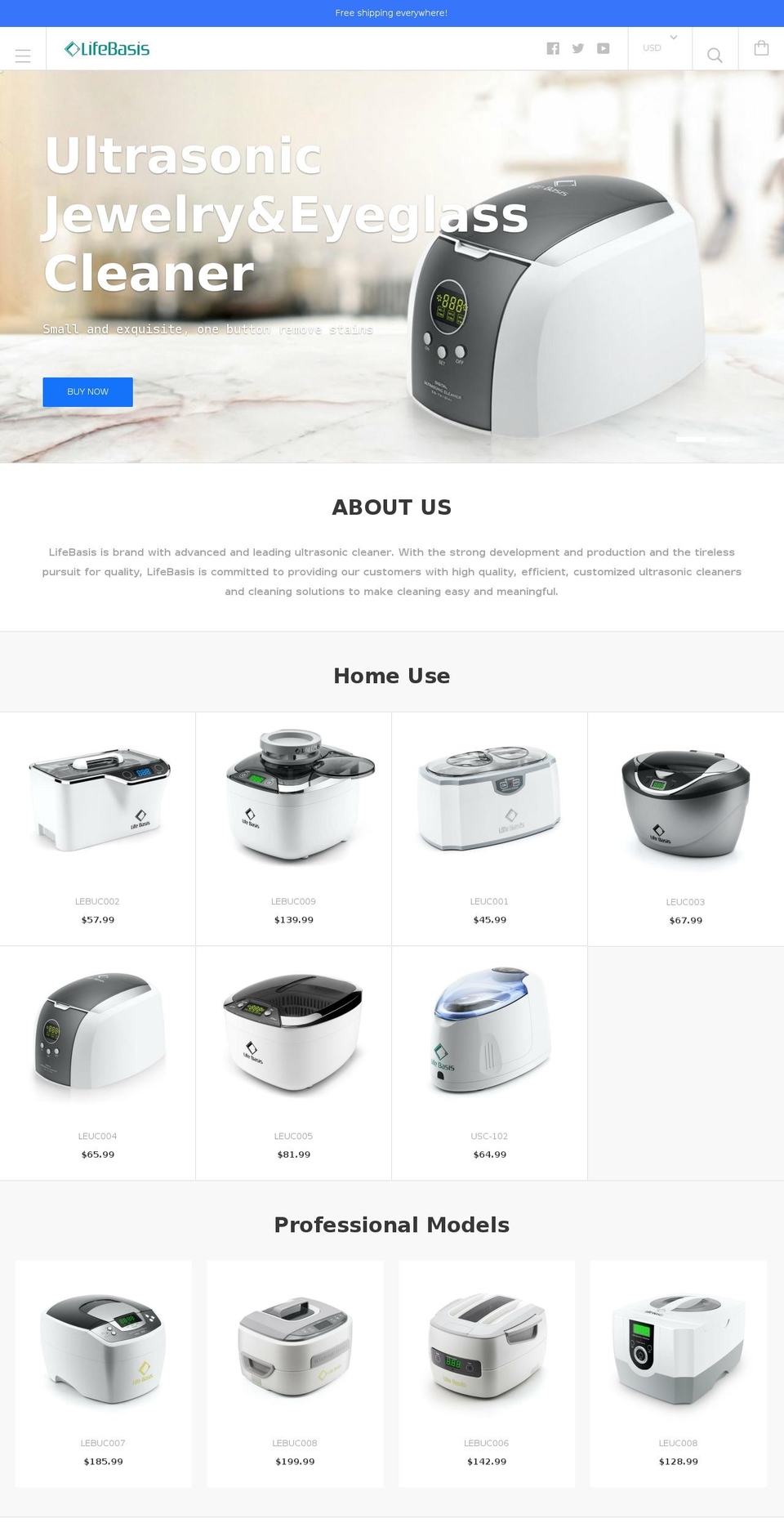 lifebasis.myshopify.com — Shopify storefront screenshot
